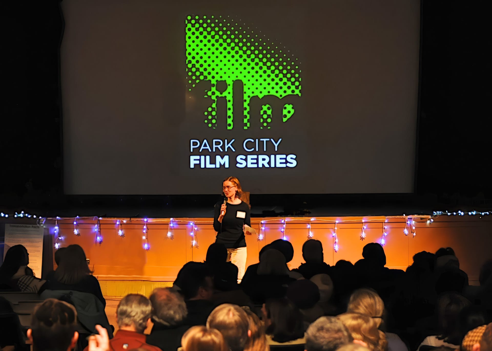 Filmmaker panel discussion during a Park City Film screening event.