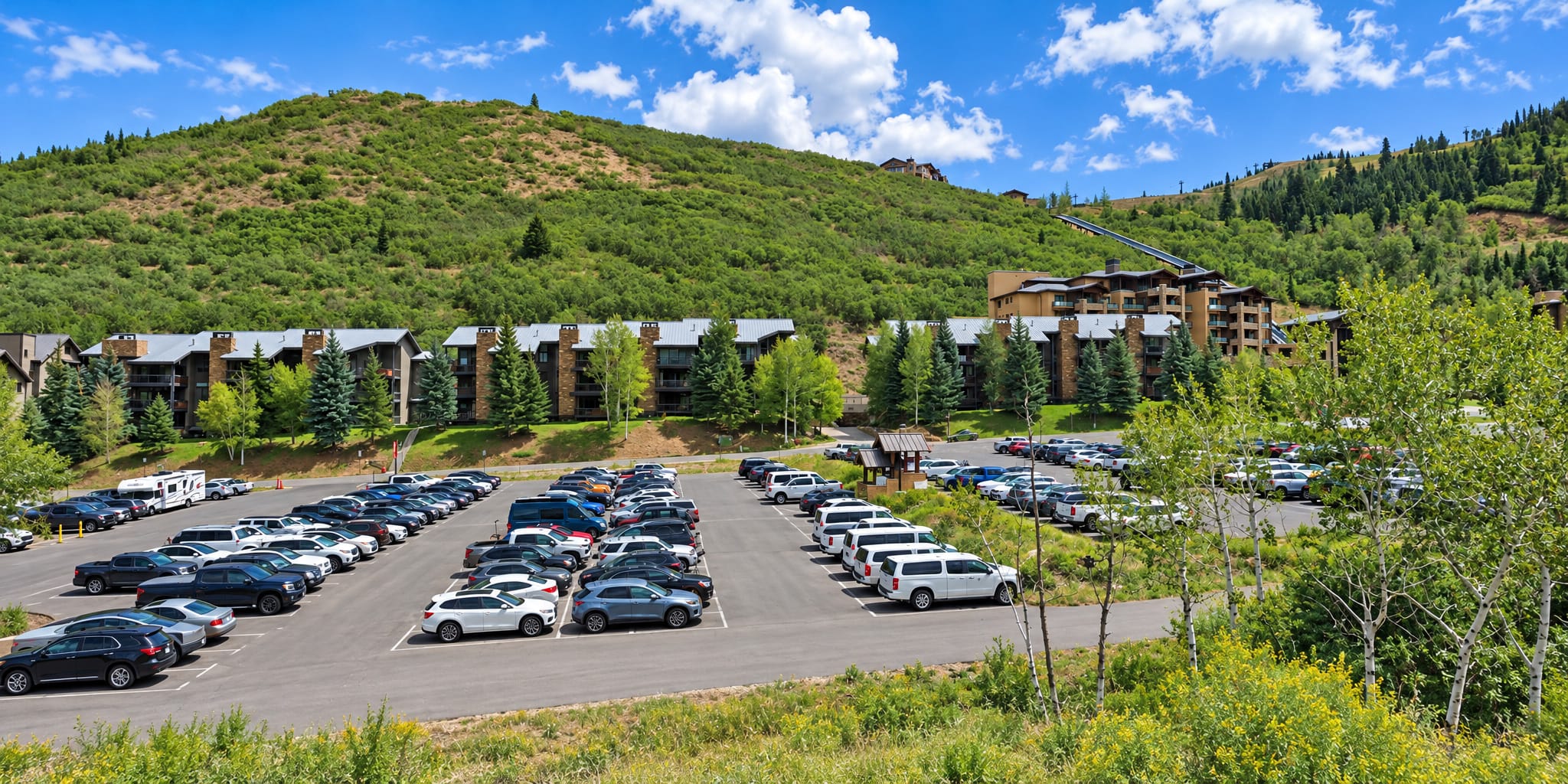 Powder Run Condos at Deer Valley in the summer